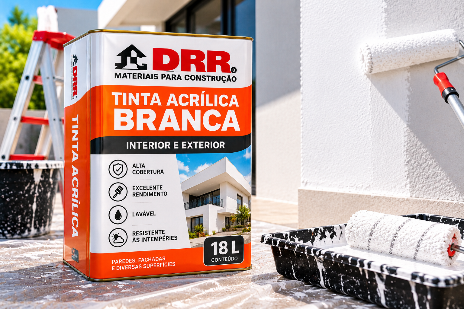 Tinta acrílica branca 18 L